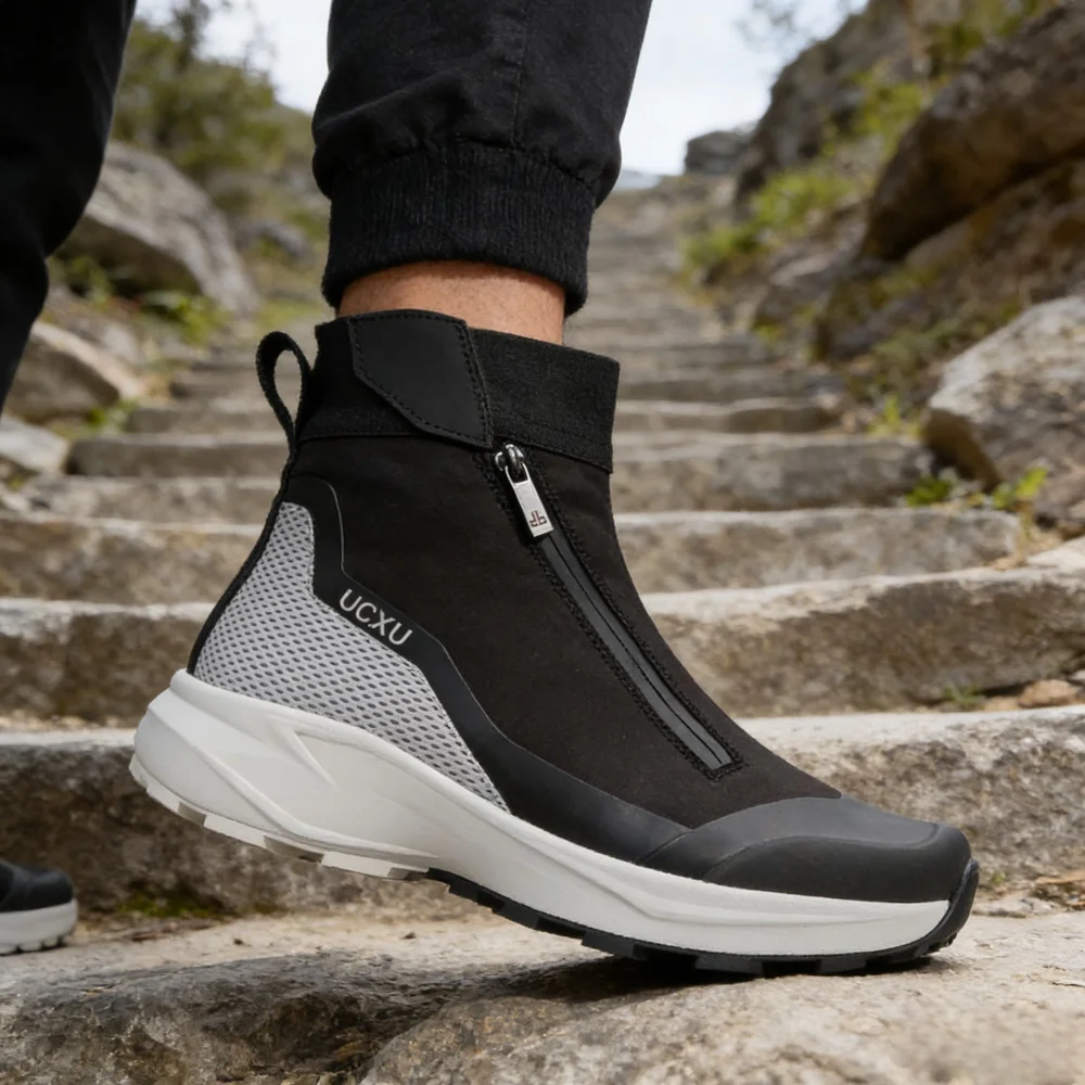 

Мужские высокие кроссовки-слипоны в стиле пэчворк от известного бренда, с цветовыми блоками, для активного отдыха, хип-хопа, уличной моды, Y2K, 2026