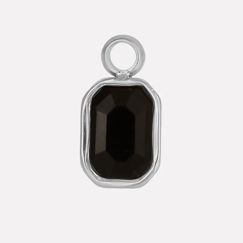 6pcs Stainless Steel Rectangle Charms for Jewelry Making