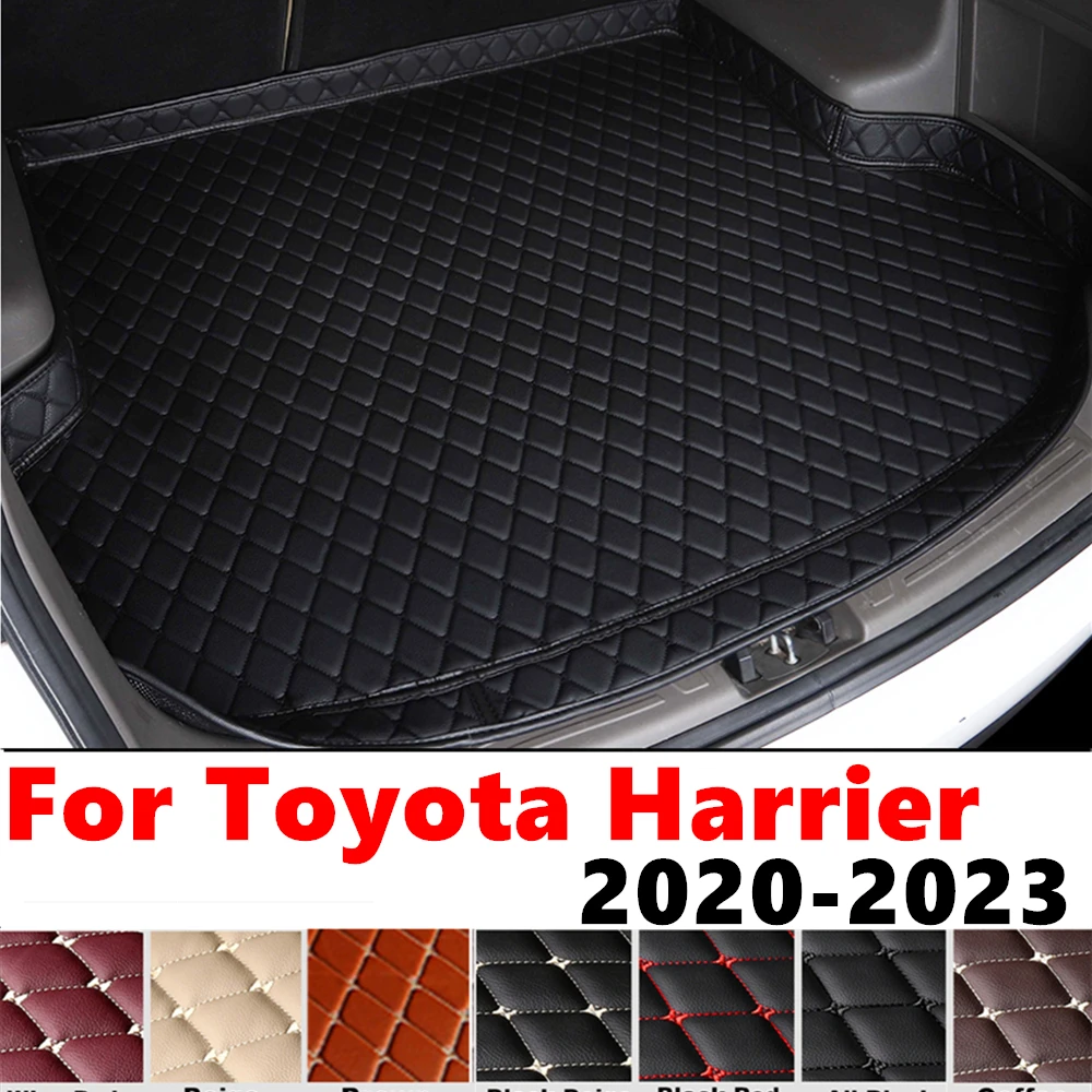 High Side Car trunk mat for Toyota Harrier 2023 2022-2020 XPE Rear Cargo Protect Cover Liner Tail Boot Tray luggage Pad Carpet