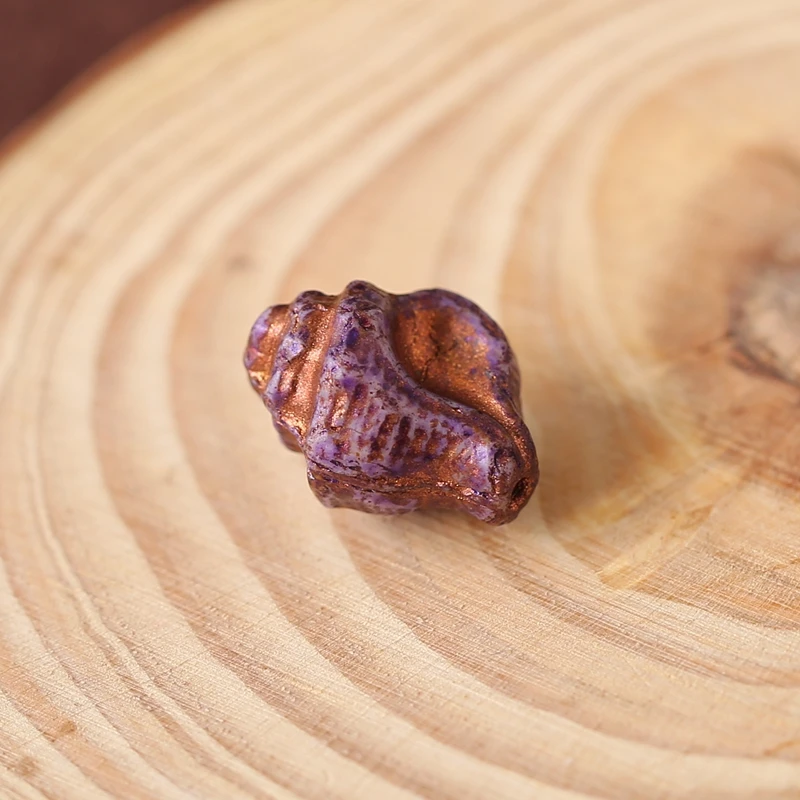 

Розовые чешские бусины в форме раковины, кулон с просверленным верхом, 15x11x10 мм, ювелирные аксессуары ручной работы, 1,5 г