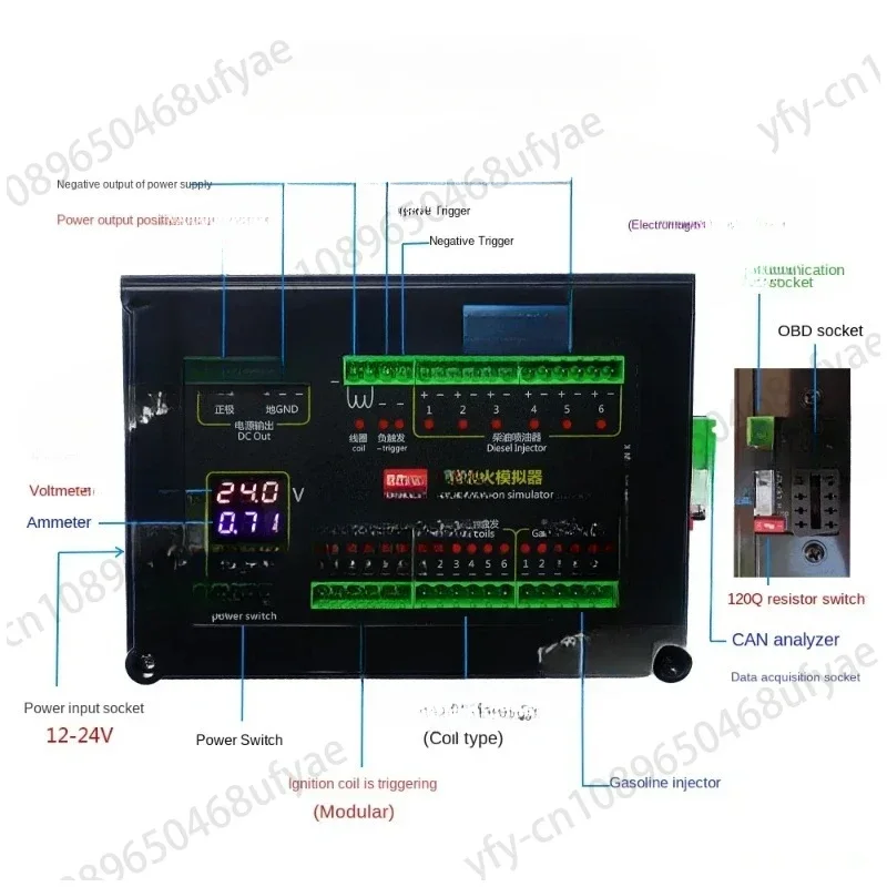 Fuel Injection Ignition Simulator PD60 ECU Maintenance Platform Test Equipment Tool for Gasoline Diesel Vehicle Computer Board