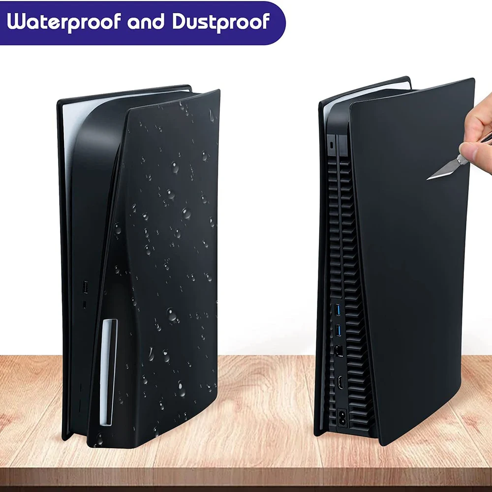 غطاء سيليكون للبشرة PS5 القرص الطبعة وحدة التحكم الغبار المضادة للخدش مكافحة سقوط حامي الحال بالنسبة بلاي ستيشن 5 القرص الطبعة