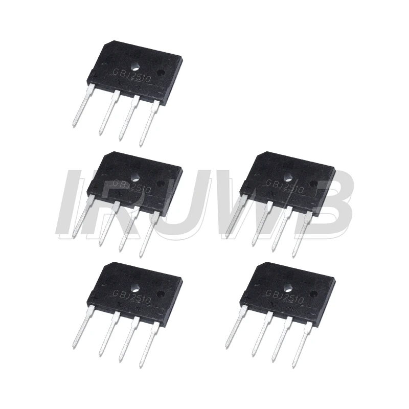 5 Stück neue Original-Brückengleichrichter 1000 V 25 A GBJ2510 2510