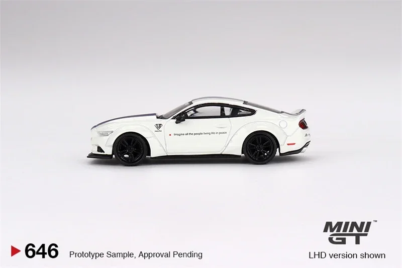 MINI GT Mijo Exclusives 1:64 FORD MUSTANG GT LB-WORKS White LHD Model Car