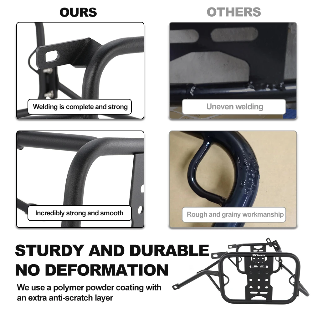 صالح ل Benelli TRK 502 X 2018 2019 2020 2021-2025 TRK502X دراجة نارية العديلات رفوف السرج دعم الرف رف أمتعة الجانب