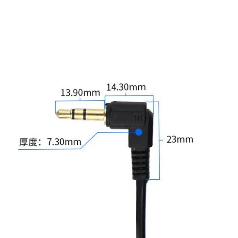1/2/5PCS 0.5M 1M Audio Cable 3.5mm Male to Male 90 Degree Angle Car AUX Speaker Stereo MP4 MP5 Audio Line Cord PVC D2