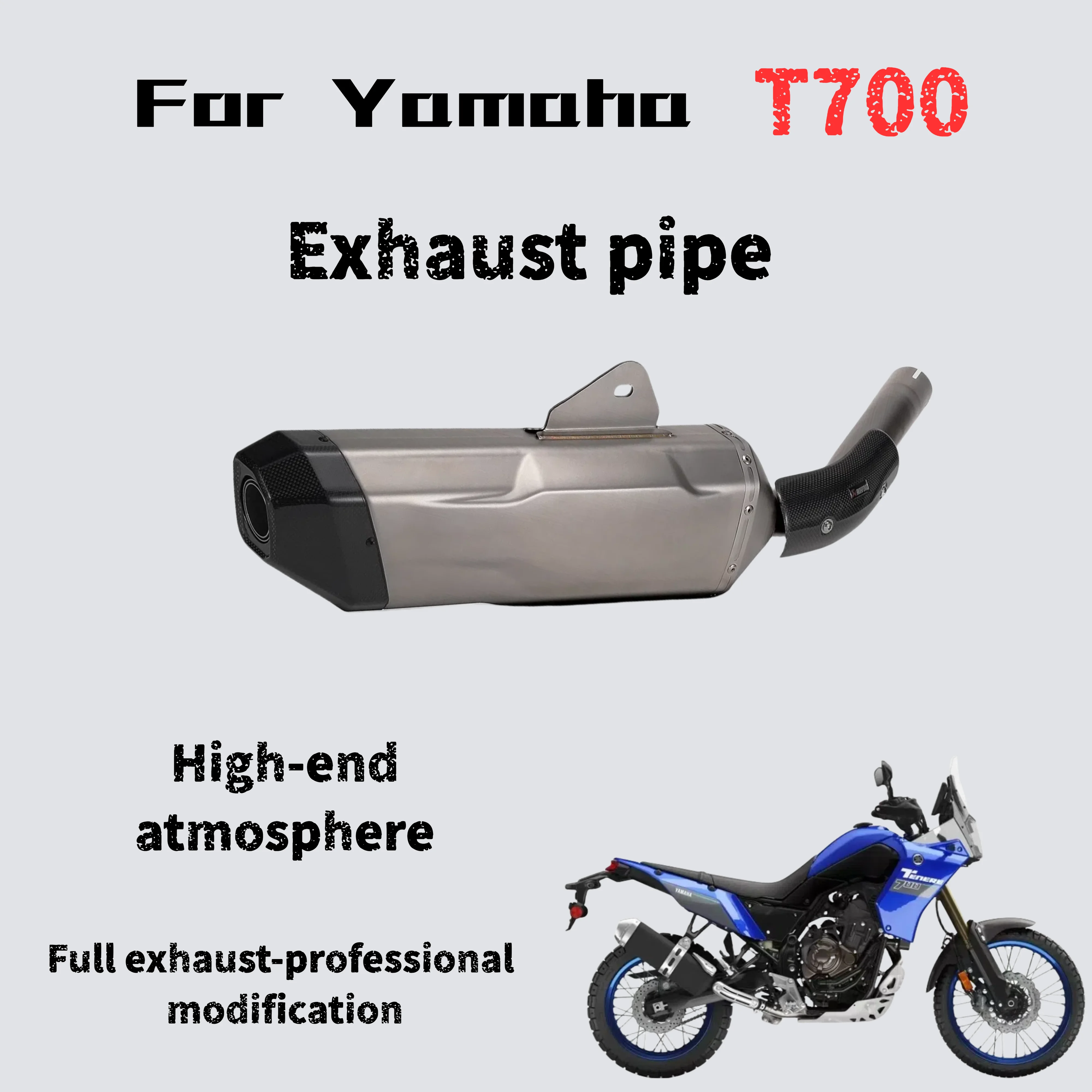 

Для Yamaha T700 Модифицированные выхлопные трубы среднего и хвостового конца для глубокого, богатого и мощного звука.