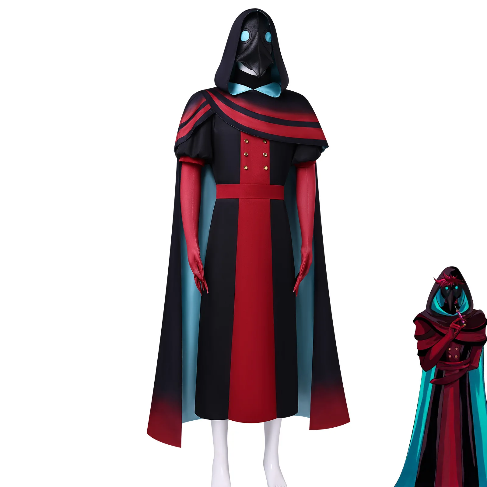 Freak Circus Doctor Mask Cosplay Costume Anime Character Men's Roleplay Outfit Suit — Halloween Cosplay