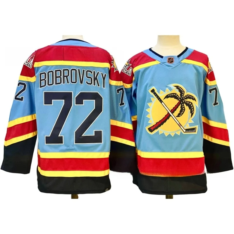 زي هوكي الجليد المطرز لفريق الفهد NHL 16 # 19 # 63 # 72 #   نسخة فارغة قابلة للتخصيص من ألياف البوليستر ملابس رياضية