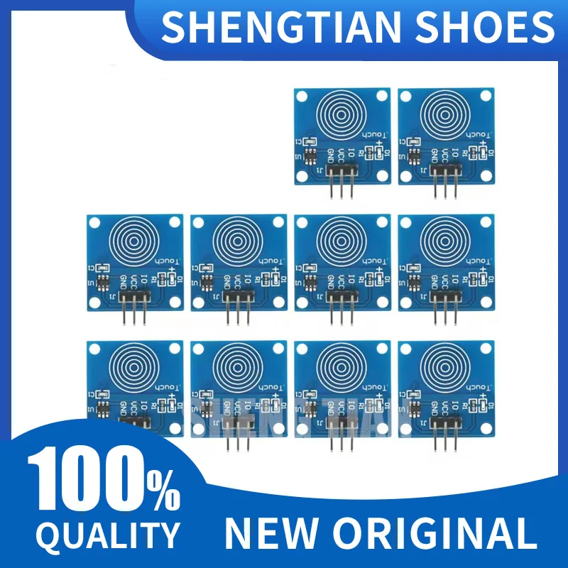 10PCS Touch Switch Module TTP223B 1 Channel Jog Digital Capacitive Touch Sensor For Arduino DIY KIT
