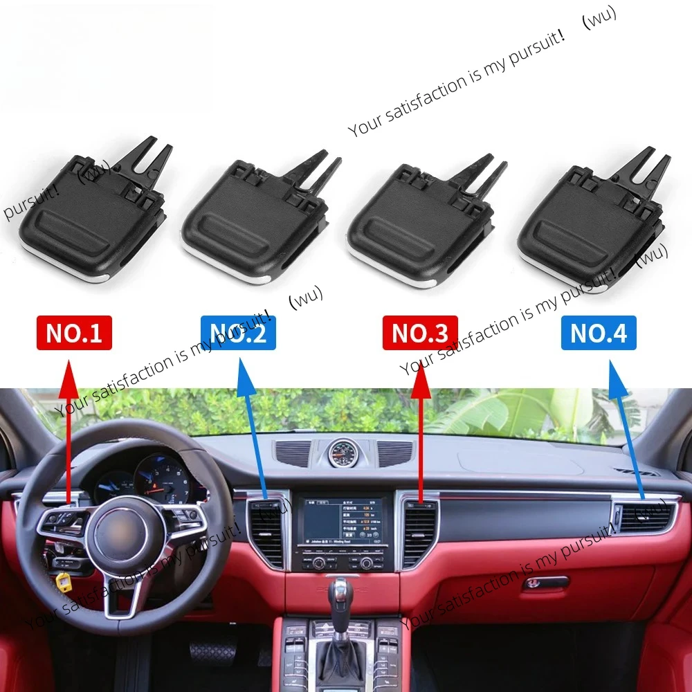 

Для Porsche Macan 2014-2017 передний свежий кондиционер, вентиляционная решетка переменного тока, слайдер, ремонтный комплект 95B819702D 95B819201B