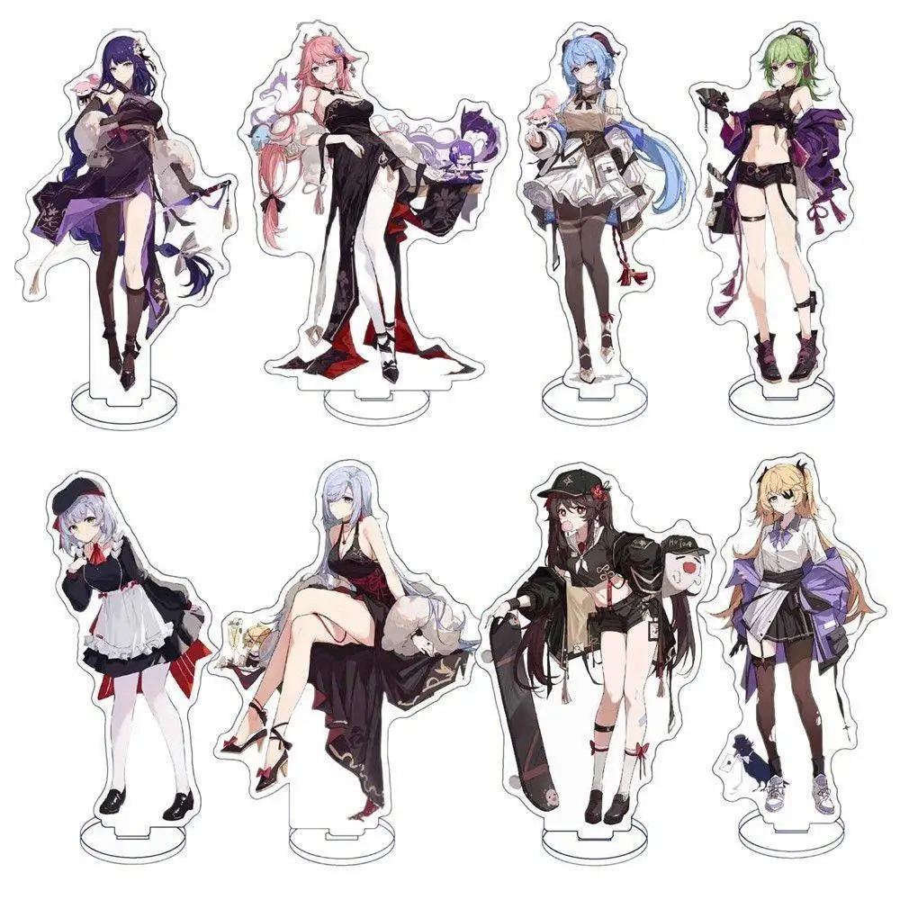 

2025 Anime Genshin Impact Doujin Vertical Drawing Acrylic Stand Figure Model Plate Desk Decor Kaedehara Kazuha Raiden Shogun