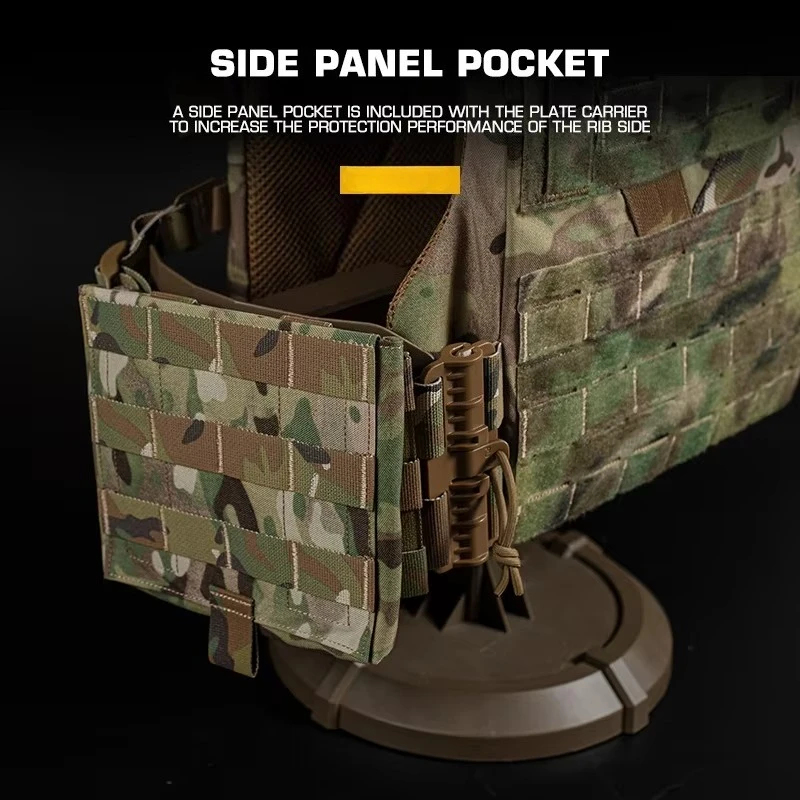Full-Size Tactical Plate Carrier Vest Hunting Lightweight Mesh Comfort Body Armor MOLLE Quick Release Airsoft Combat Gear view 6