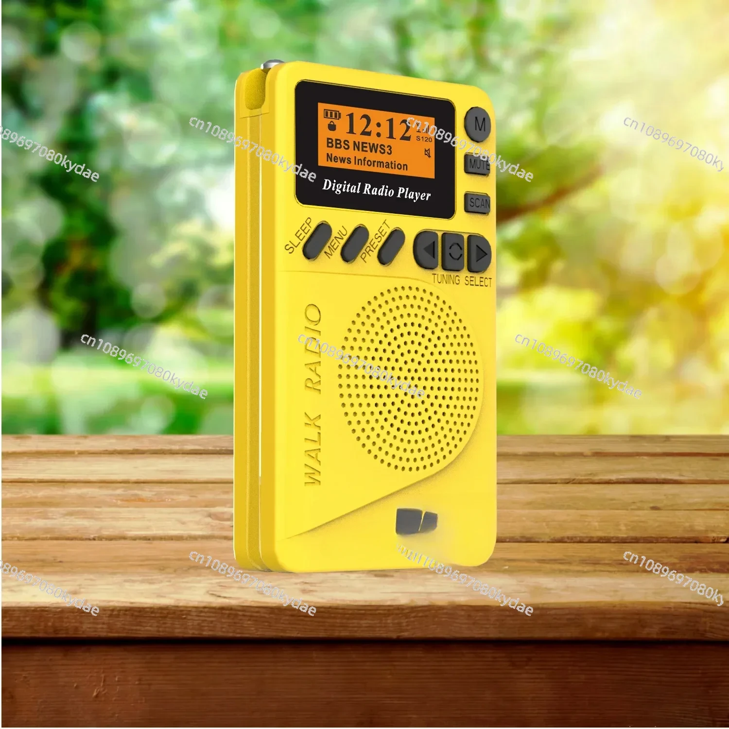 Portable DAB/DAB + Digital FM Radio Receiver Speaker LCD Display Support TF MP3 Playback Radio Speaker with Rechargeable Battery