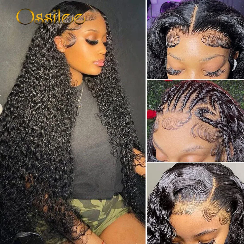 Ossilee Raw Hair Wig Luxurious Water Wave 13x6 Full HD Lace Wig Human Hair Wet and Wavy 13x4 Lace Frontal Wigs Glueless Wig