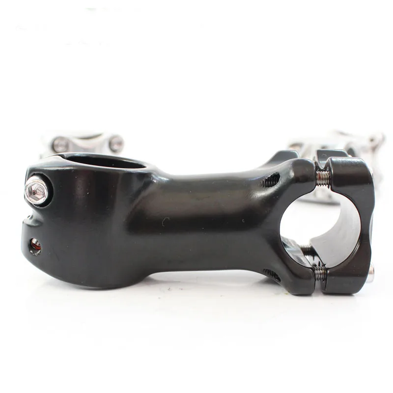 Bike Handlebar Stem 25.4mm Diameter Aluminum Alloy 60mm 90mm Length High Strength Light Weight Silver Black Color