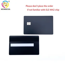 1PCS,Contact Sle4442 Chip Smart IC Blank Metal Card,Smart Contact Type IC Card