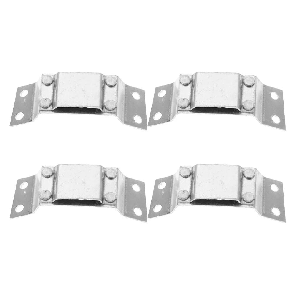 

4Pcs Flashlight Mounting Bracket Aluminum Alloy Headlamp Holder for Hardhat Secure Fit Easy Installation Industrial Work
