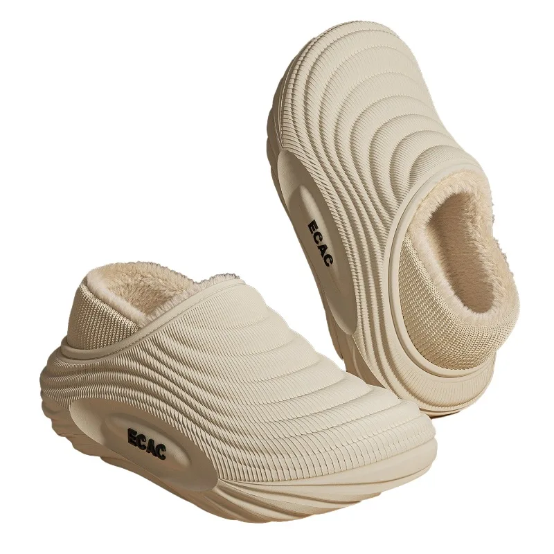 شتاء دافئ وعدم الانزلاق زوجين القطن سحب حقيبة رئيس مقاوم للماء نعال من القطن المنزل أحذية قطنية الرجال والنساء 2025 جديد