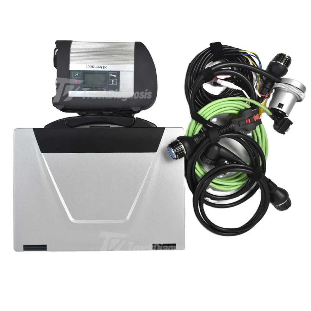 

For Benz MB Star Sd Connect C4 Multiplexer Xentry Das Wis Epc Mitsubishi MUT3 For FUSO Truck Diagnostic Tool + CF52 Laptop