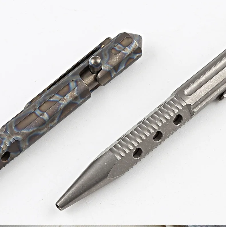 New Arrival TWOSUN Bolt Action Pen Titanium Pen Ballpoint Pen with Clip Compact Size EDC Tool