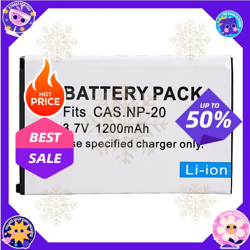 SWZY CNP20 Battery for Casio NP40 NP60 NP70 NP90 NP110 NP120/130