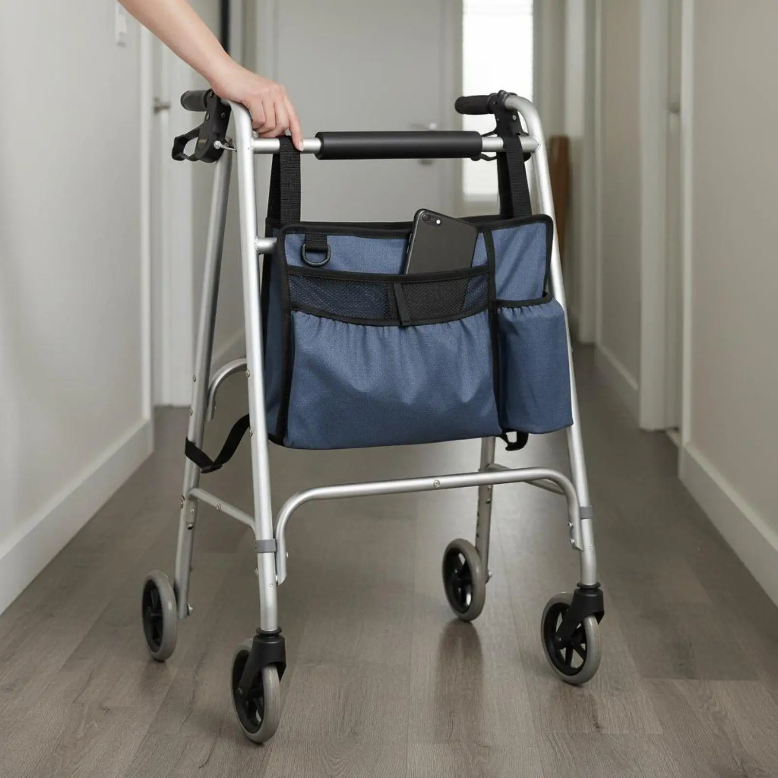 Walking Assistance Device Side Hanging Bag Oxford Cloth Multi Pocket Mobility