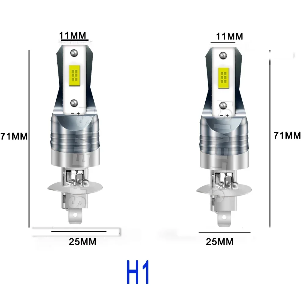 SPLEVISI H1 LED Headlight High Beam 90W 9000LM XID White For Ford Focus MK4 2018 2019 2020 2021 2022 2023 Plug and Play 1Pair