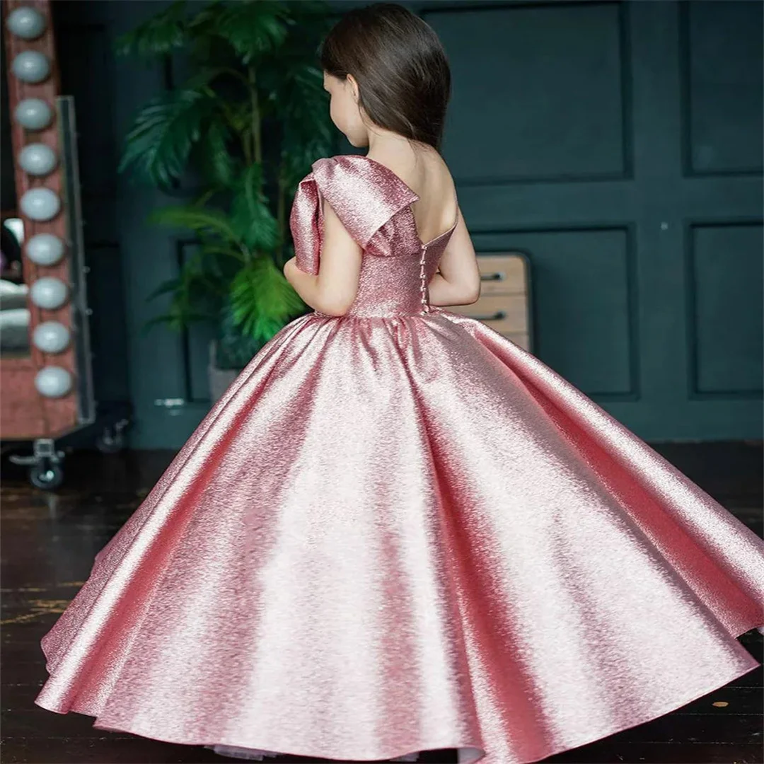 Customized Sleeveless Flower Girl Dresses Girls' Formal Dresses Children's Dresses Princess Piano Performance Dresses Girls'