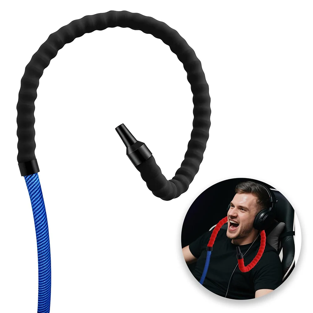 

Гибкий шланг для кальяна с силиконовой трубкой и ремешком для удобного использования без рук