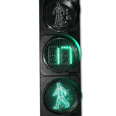 Pedestrian Digital Countdown Timer Led Traffic Signal Light for Safety
