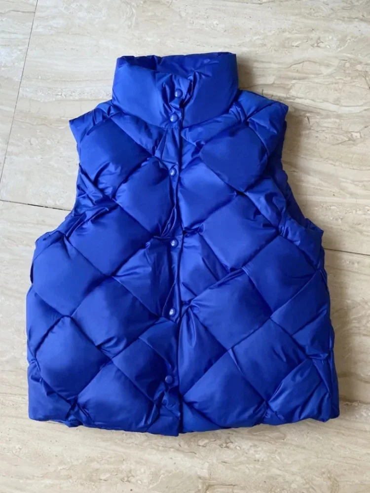 Vest Jacket for Women Winter 2025 New Fashion Warm Black  Weave Knited Fluffy Vests Solid Sleeveless Jackets Casual Vintage Park