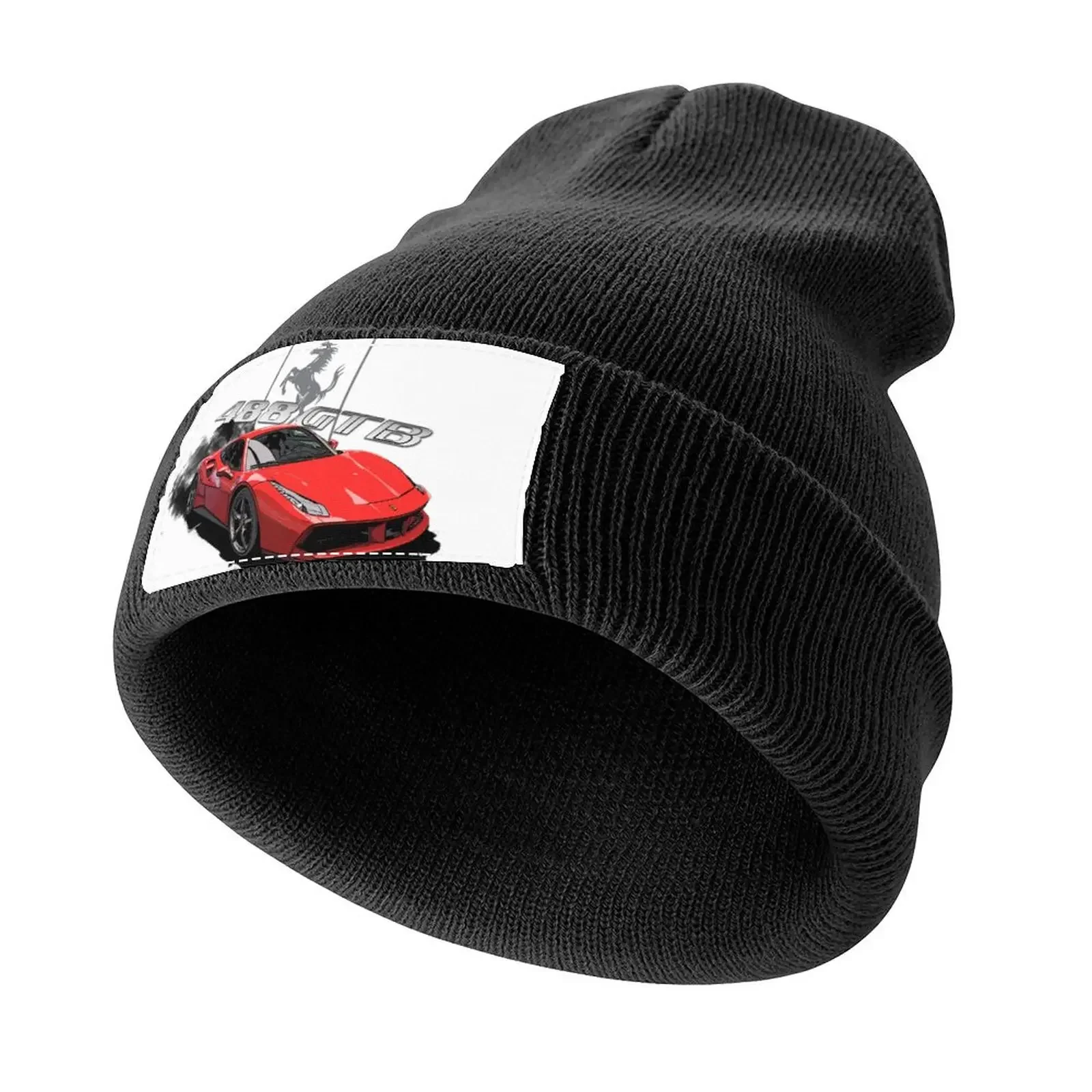 

488 GTB V8 Supercar Knitted Cap New Hat Anime Women's Beach Visor Men's