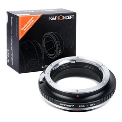 K&F Concept EOS to GFX Lens Adapter For Canon EOS EF EFS Mount Lens to Fuji GFX 50R 50S 50SII 100 100S Camera EOS-GFX