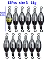 12Pcs-size 3-11g