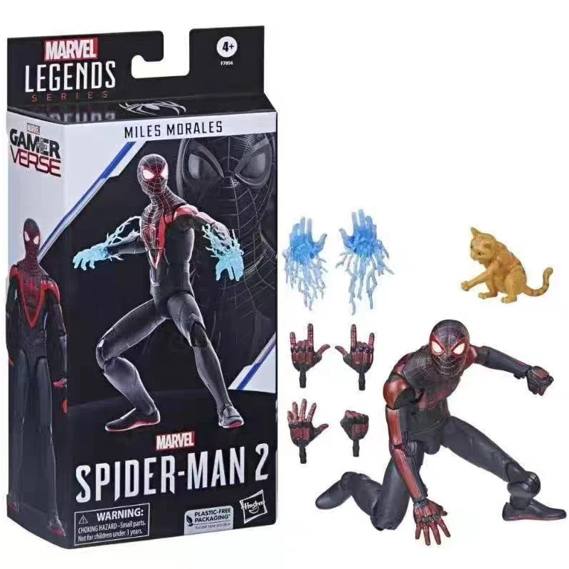 Hasbro Marvel Legends 6-Zoll Spider Man Gamerverse Miles Morales (Spider-Man 2) Actionfigur Modell Geschenk Spielzeugkollektion für Kinder