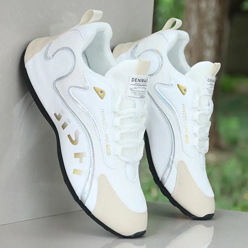 

Men's Spring 2025 New Breathable Mesh Sports Shoes Versatile Soft Bottom Old Dad Bag Bottom Trendy Casual Shoes