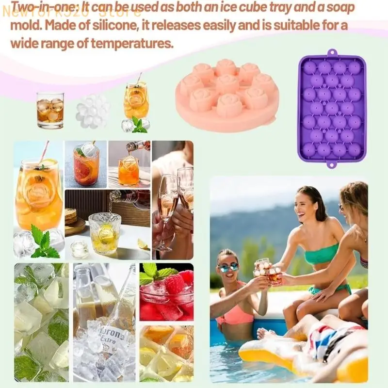 Soap Making Set With Silicone Molds Rope Gift Bags Ribbons For Handmade Craft N84C