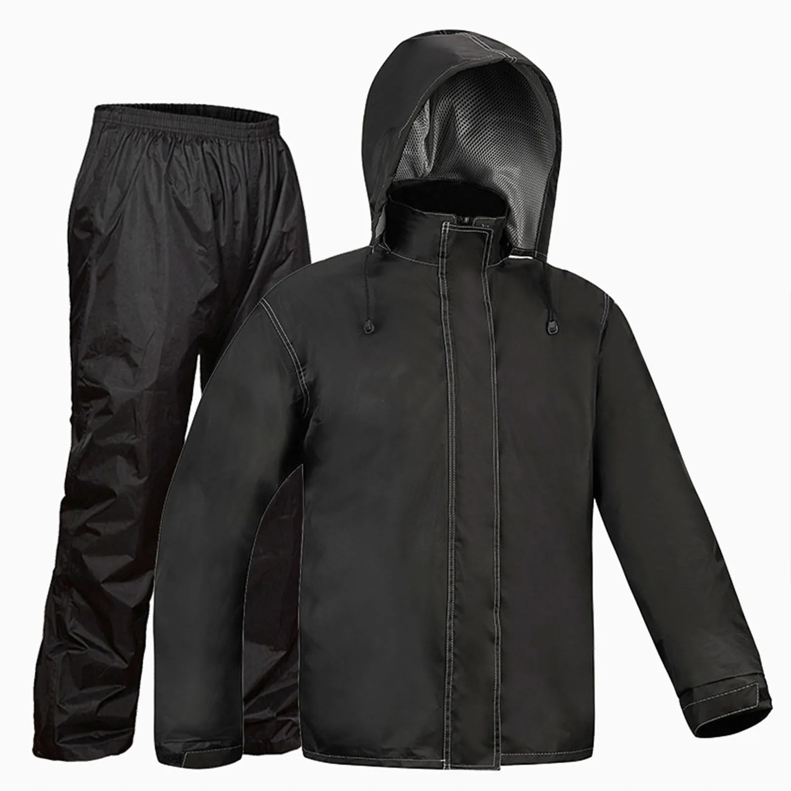 

Rain Suit Waterproof Cycle Rain Cover Jacket & Trousers Unisex Hiking Raincoat Pants Rainwear for Motorcycle Fishing