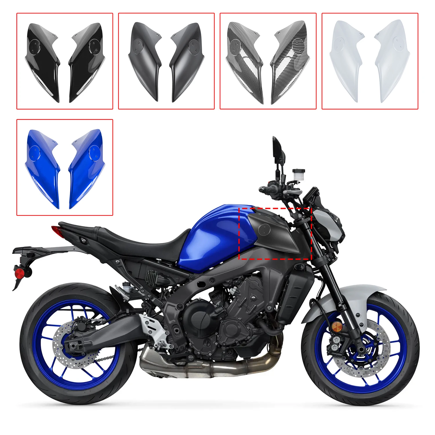 

MT09 Tank Side Covers Panels Gas Fairing For Yamaha MT 09 For SP 2021 2022 2023 Motorcycle Oil Cover Motorbikes Accessories