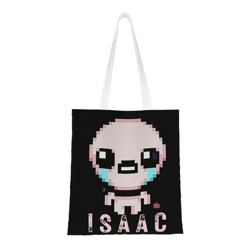 

Adventure Cartoon Game The Binding Of Isaac Groceries Shopping Tote Bag Women Fashion Canvas Shoulder Shopper Bag Handbags