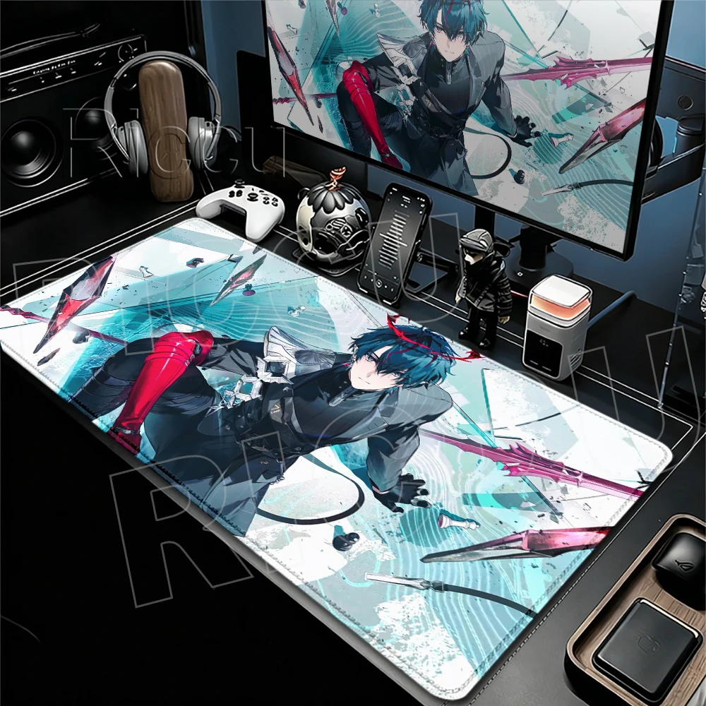 Große Camille Cool Game Arknights Endfield E-Sports-Gaming-Mauspads, rutschfest, waschbar, langlebig, dicke Matte, Spielmatte für Zuhause und Büro – Detail 5