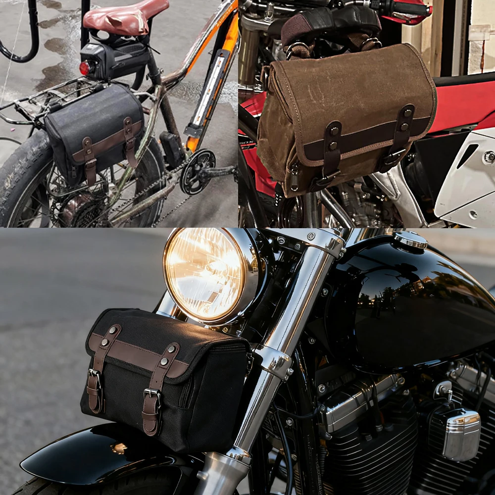 Motorrad Wasserdichte Satteltasche Universal Seite Rahmen Tasche Retro Reise Gepäck Werkzeug Taschen Für BMW R1250GS ADV Für HONDA NC750X – Detail 10