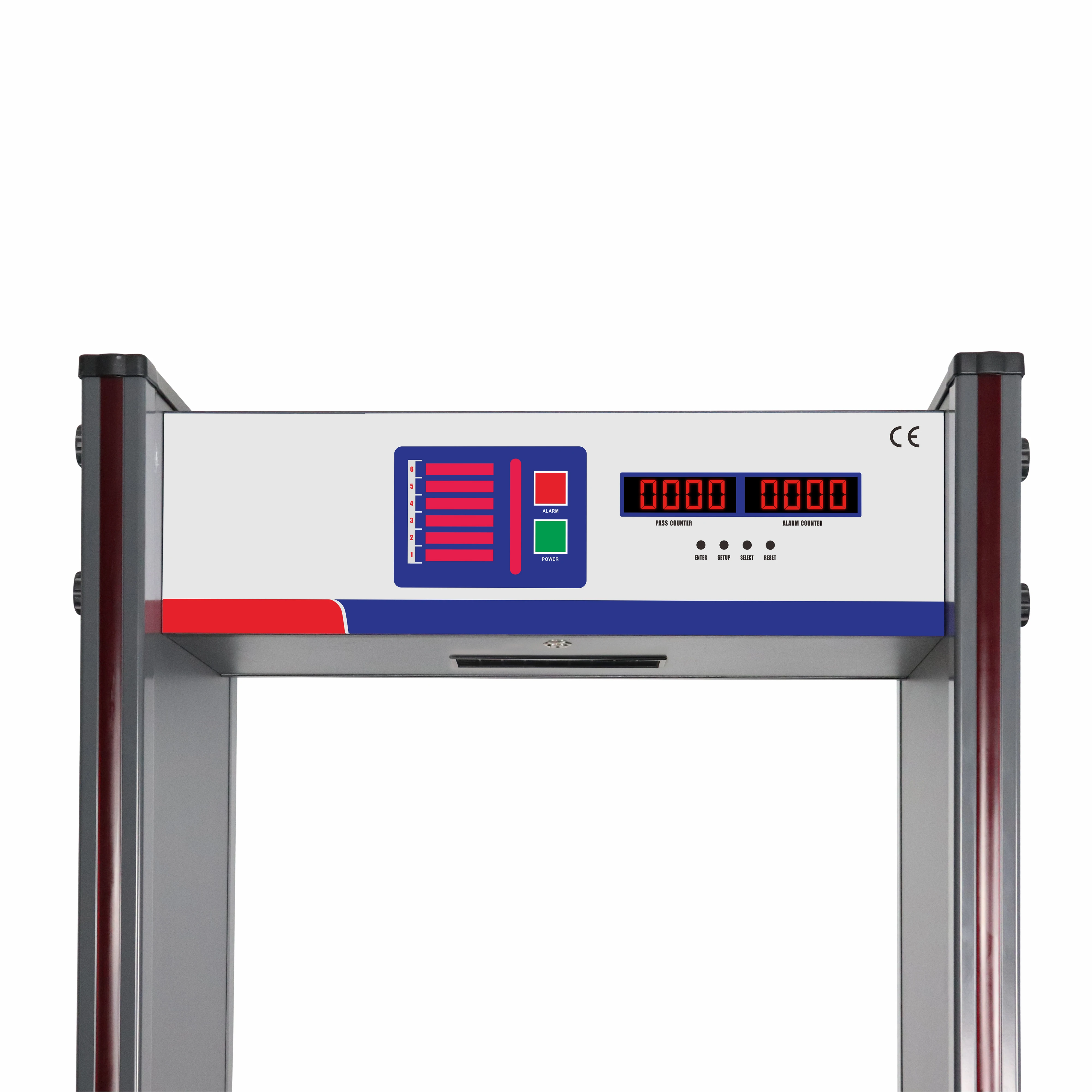 ประตูตรวจจับโลหะแบบเดินผ่านขั้นสูง ผลิตภัณฑ์เพื่อความปลอดภัยและการป้องกัน พร้อมคุณสมบัติการสแกนเพื่อความปลอดภัยที่ได้รับการปรับปรุง