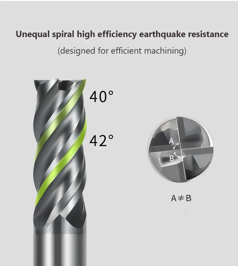 HRC70 CARBID End Mill 4 Flute 4,5,6,8,12mm Cutting Alloy Carbide Tungsten Steel Milling Cutter CNC Machine Cutting Tools End Mil