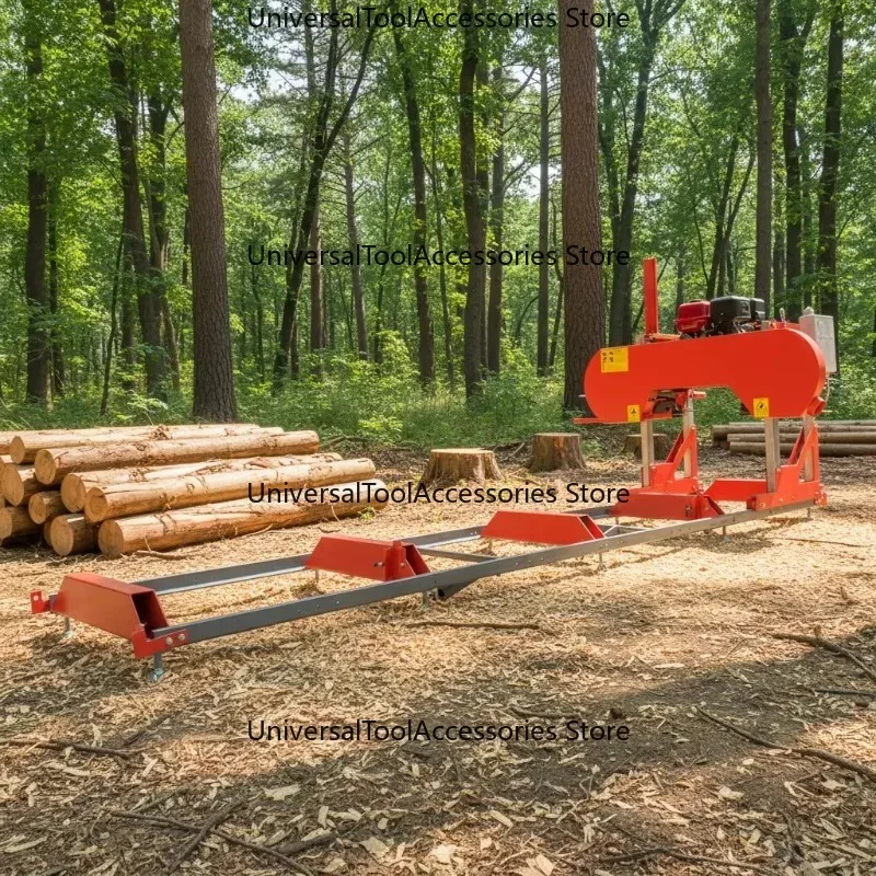 【Best-selling】Woer Engine Powered Band Saw Industrial Chainsaw Fully Automatic Wood Horizontal Band Sawmill Wheels