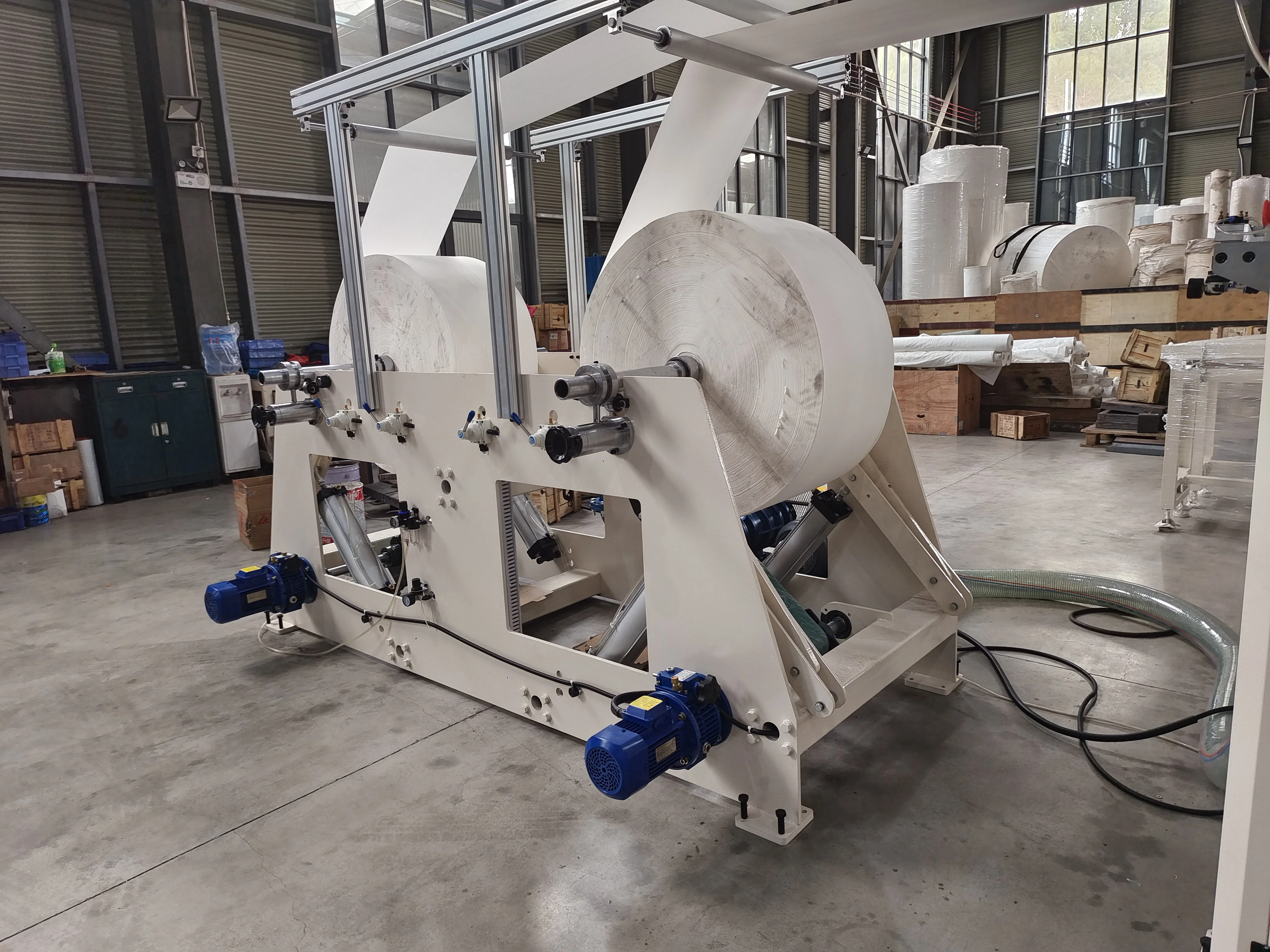 자동 n단 접이식 화장지 제조 포장 기계