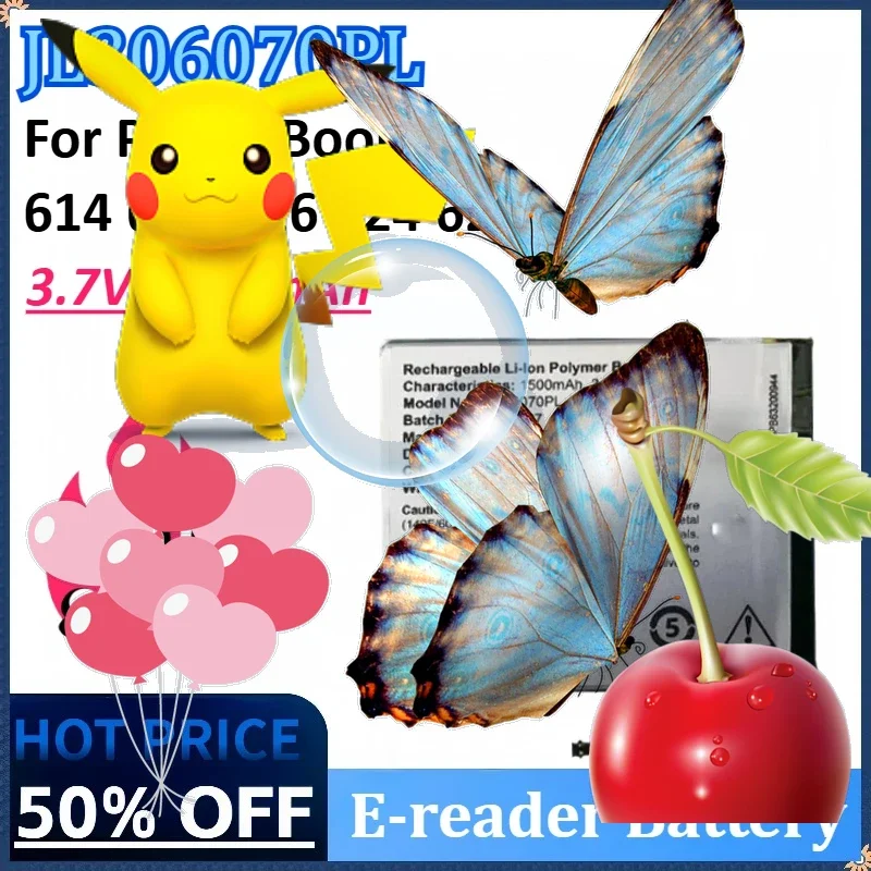 

New JL306070PL 3.7V 1500mAh Replacement E-reader Battery for PocketBook 614 615 616 624 626 Backup Rechargeable Batteries