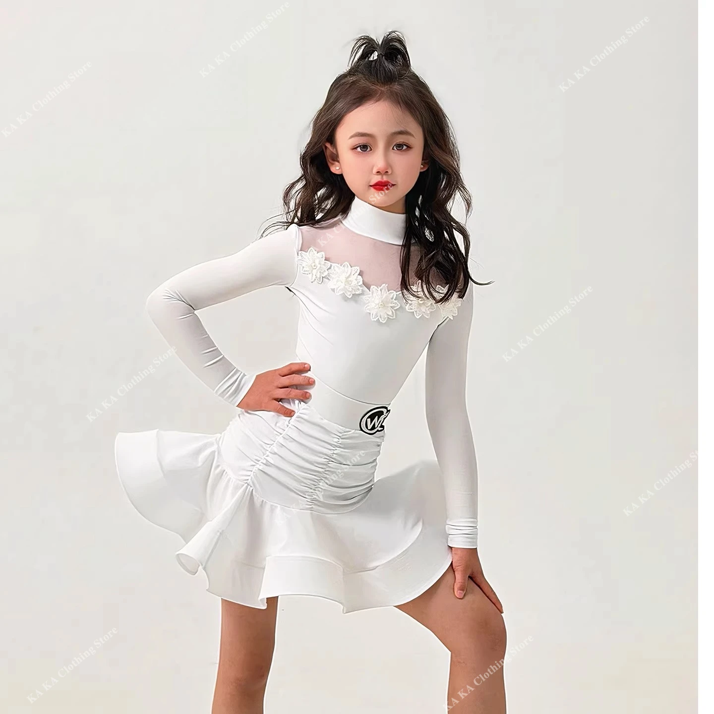 lace-salsa-latin-dance-dress-girls-dance-skirt-latin-practice-dress-children-latin-dance-costume-girls-ballroom-dress-standard