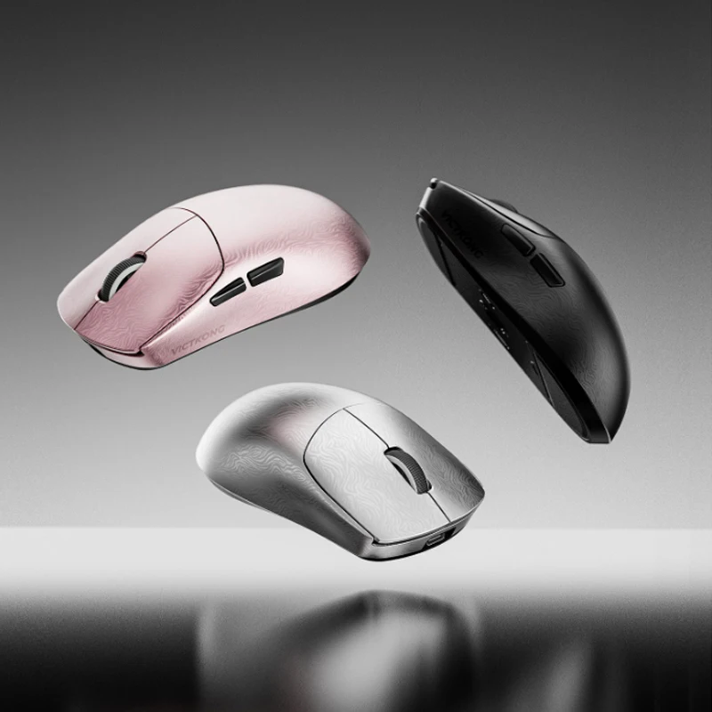 VICTKONG RZ01 Composite Carbon Fiber Mouse Wireless Three Mode Lightweight PAW3311/PAW3315 Sensor E-sports Gaming Mouse